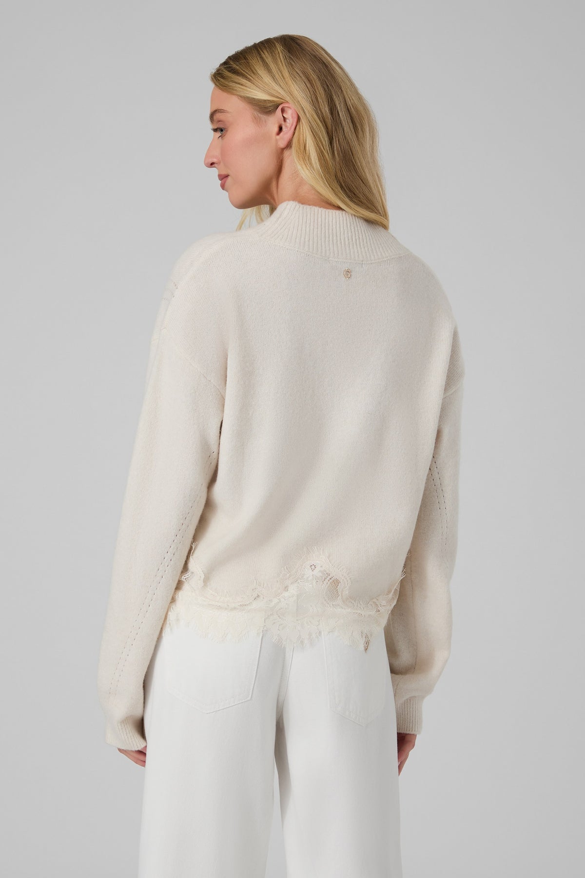 LS MN HAYDEN LACE SWTR