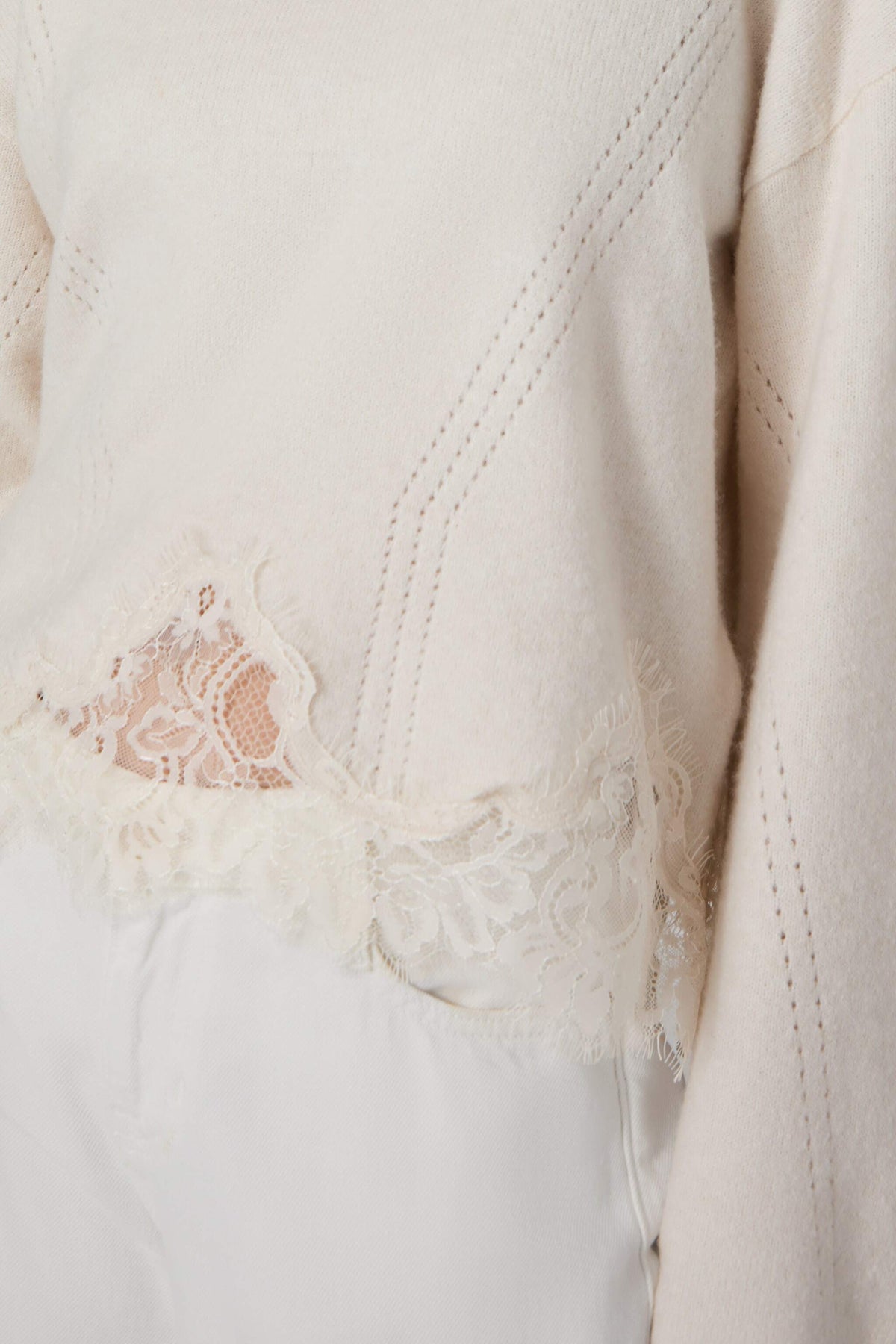 LS MN HAYDEN LACE SWTR