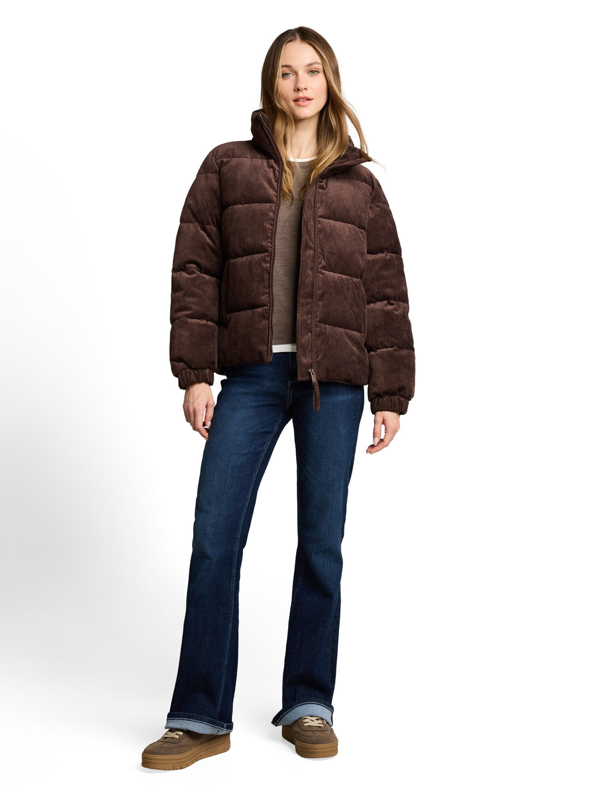 Cosy Langarmshirt in 2-in-1-Optik