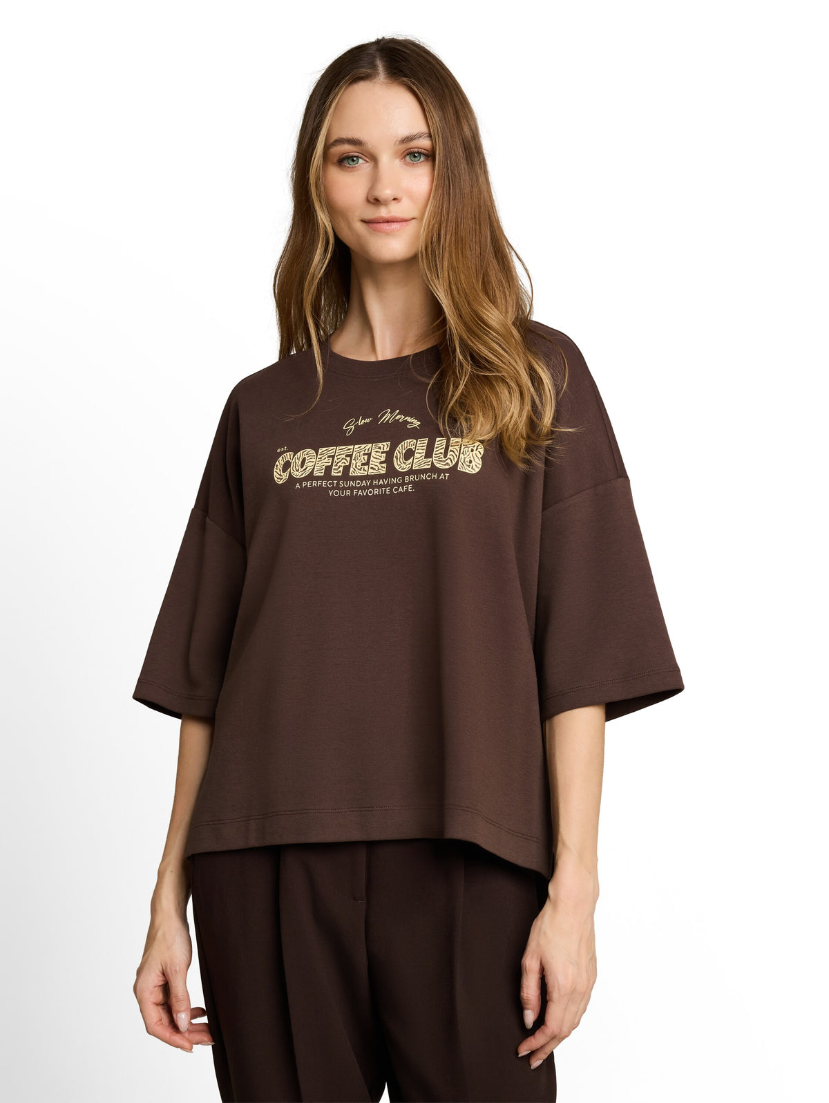 Boxy Fit T-Shirt mit Print