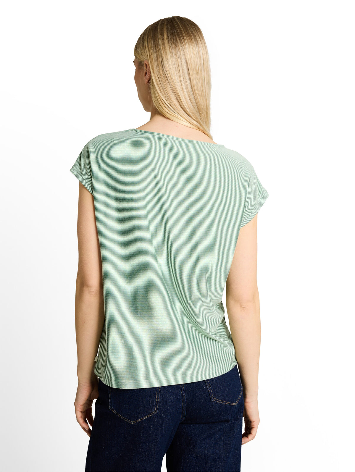 Loose Fit T-Shirt mit Streifenmuster