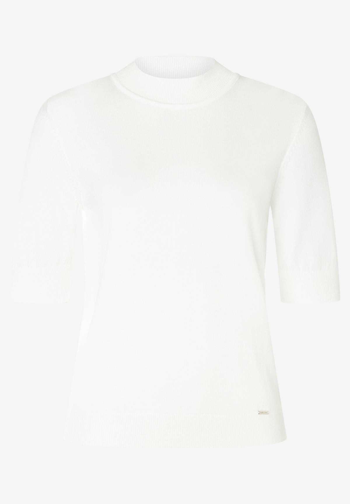 Turtleneck-Pullover mit kurzen Ärmeln