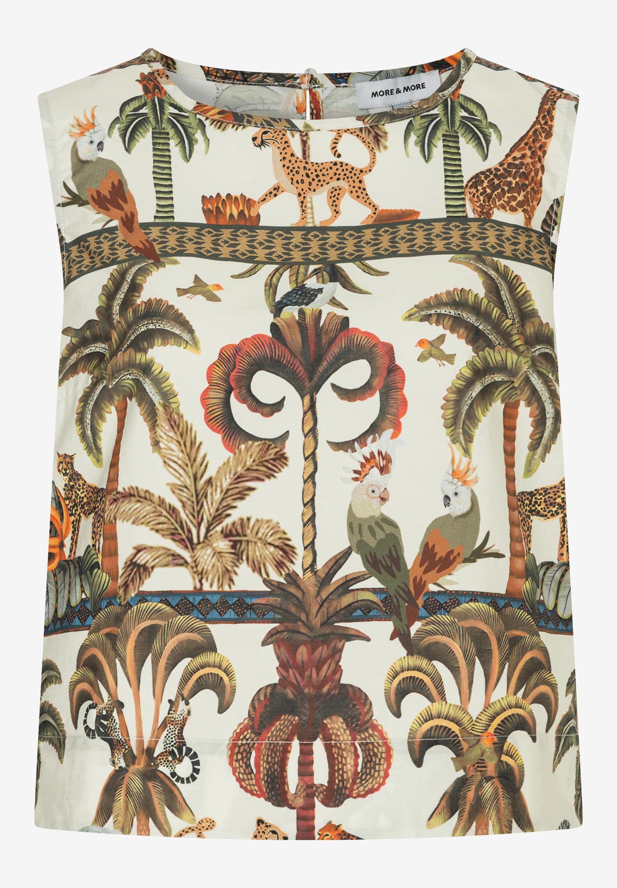 Blusen-Top mit Jungle-Print