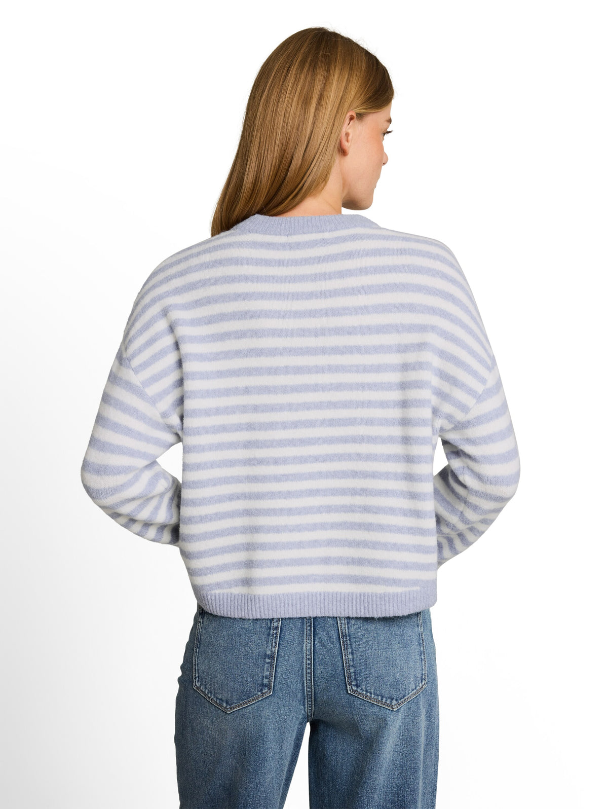Cosy Strickpullover mit Streifenmuster