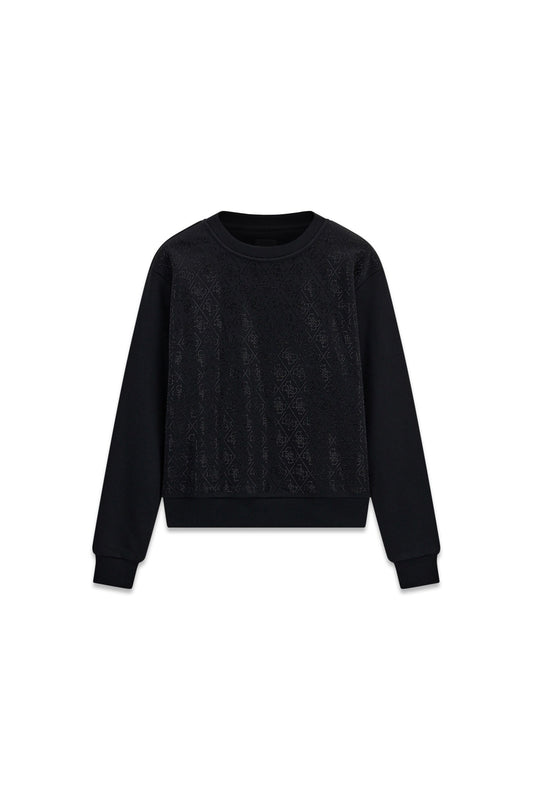 CN ALLOVER 4G CRYSTALS SWEATSH