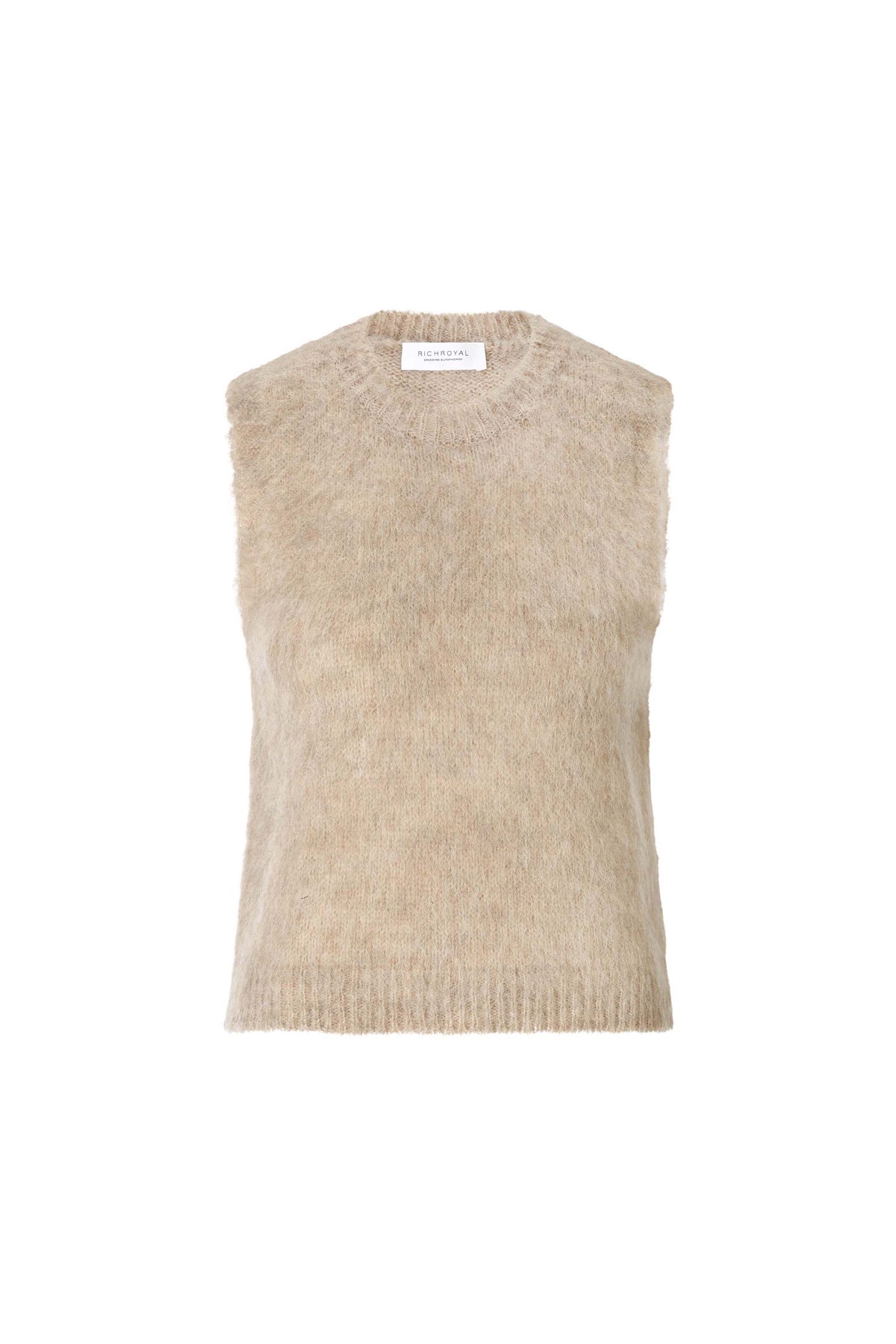 Crew Nk Brushed Sleevless Set