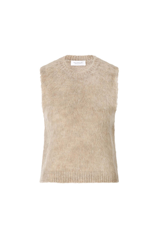 Crew Nk Brushed Sleevless Set