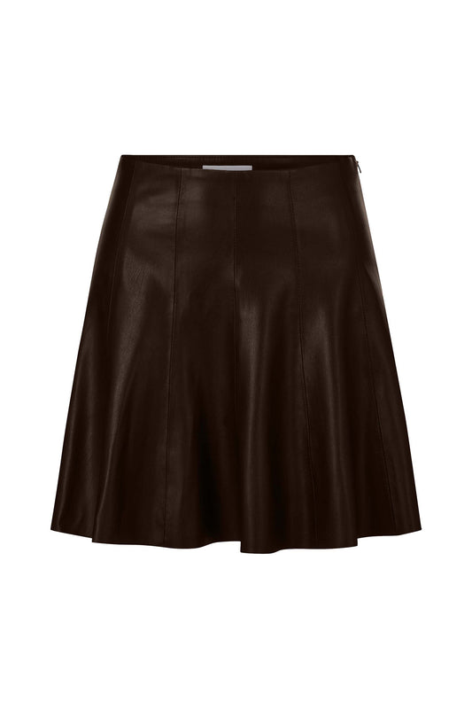 Fake Leather Skirt