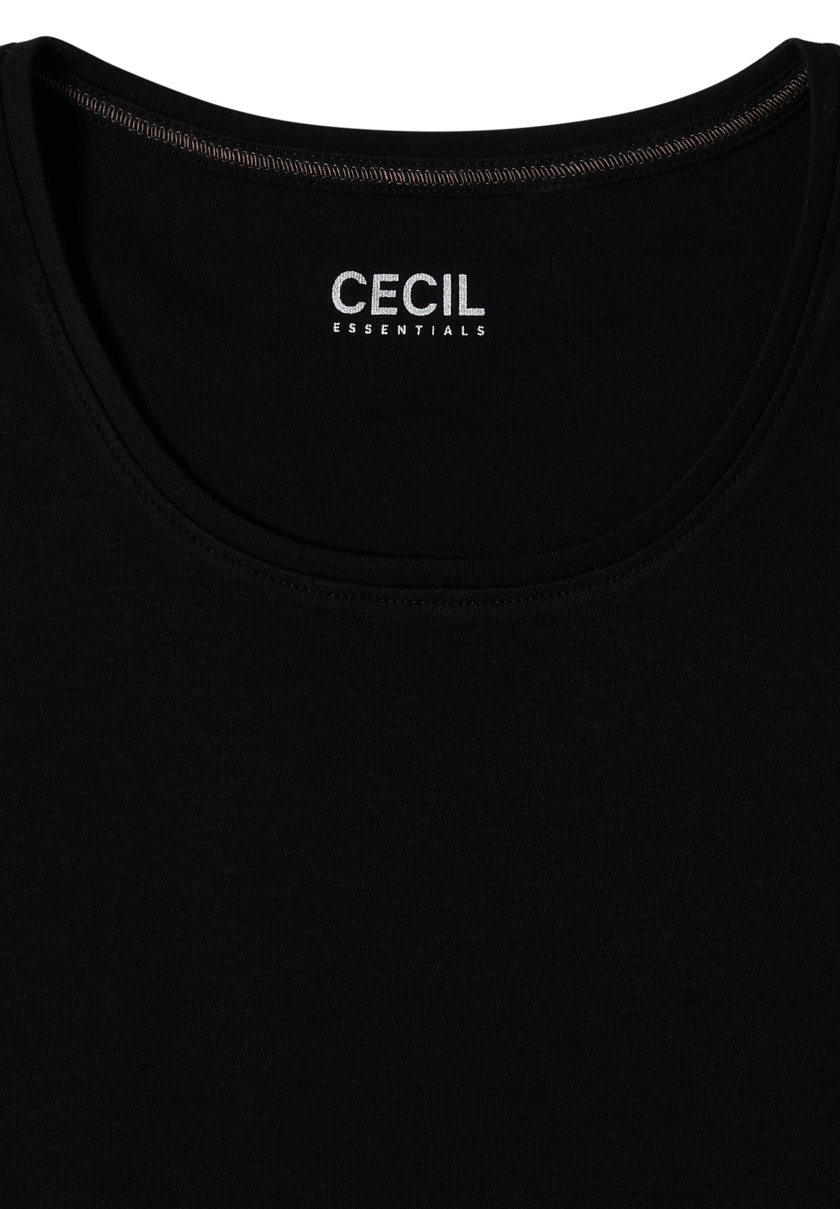 Basic Langarm Shirt mit Rundhals