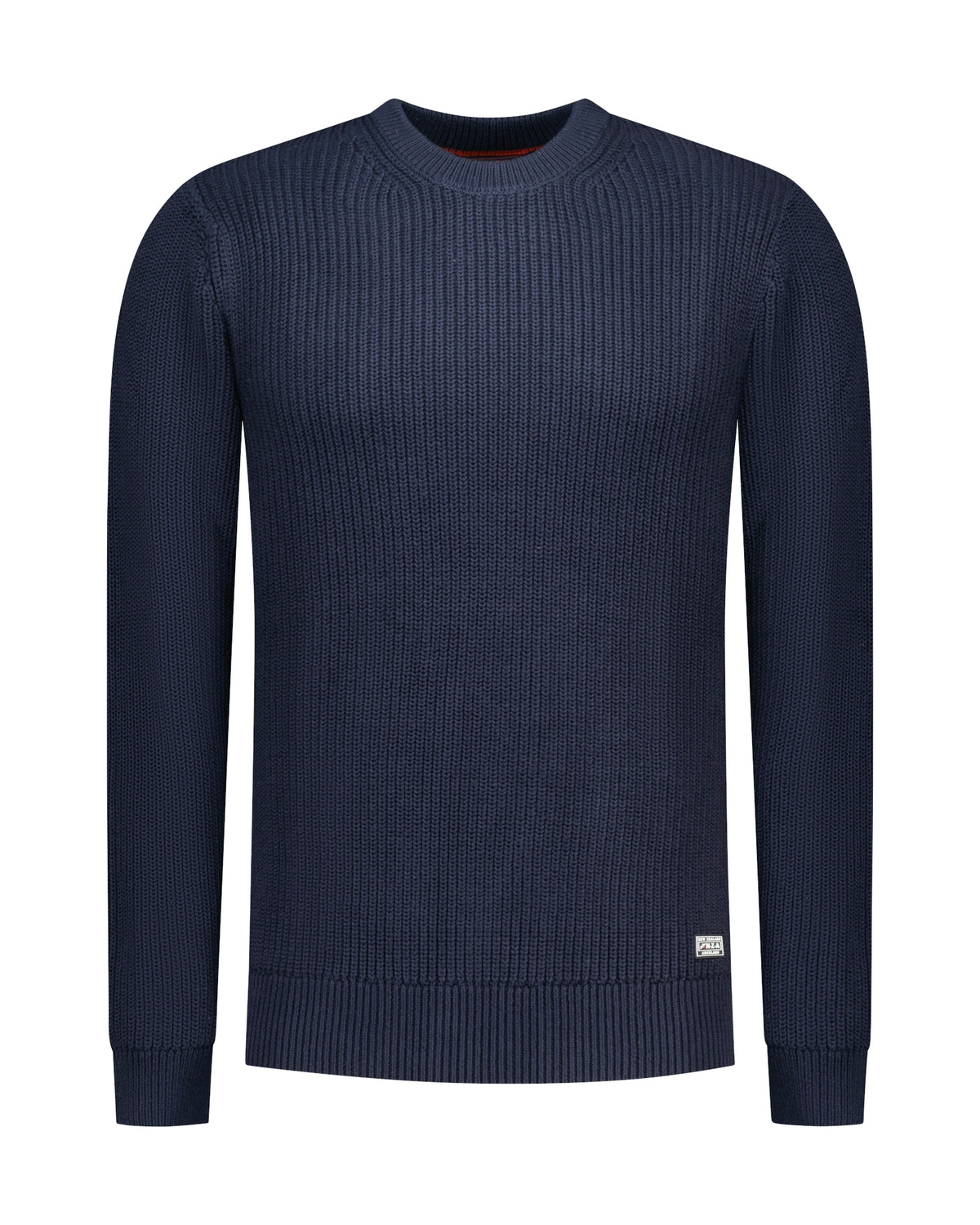 PULLOVER ROUND NECK, OXFORD NAVY