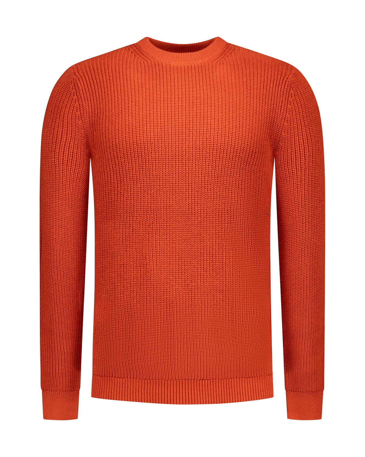 PULLOVER ROUND NECK, RUSTY ORANGE