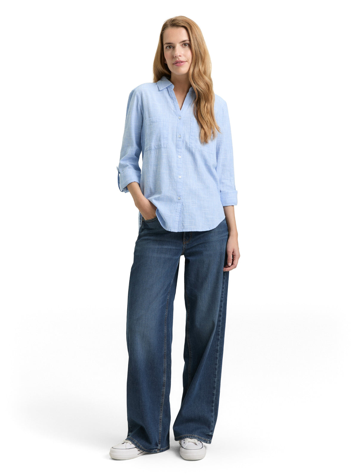 Bluse mit Brusttaschen