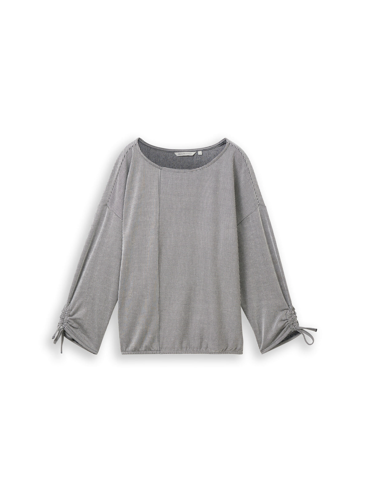 Loose Fit Langarmshirt mit Raffärmeln