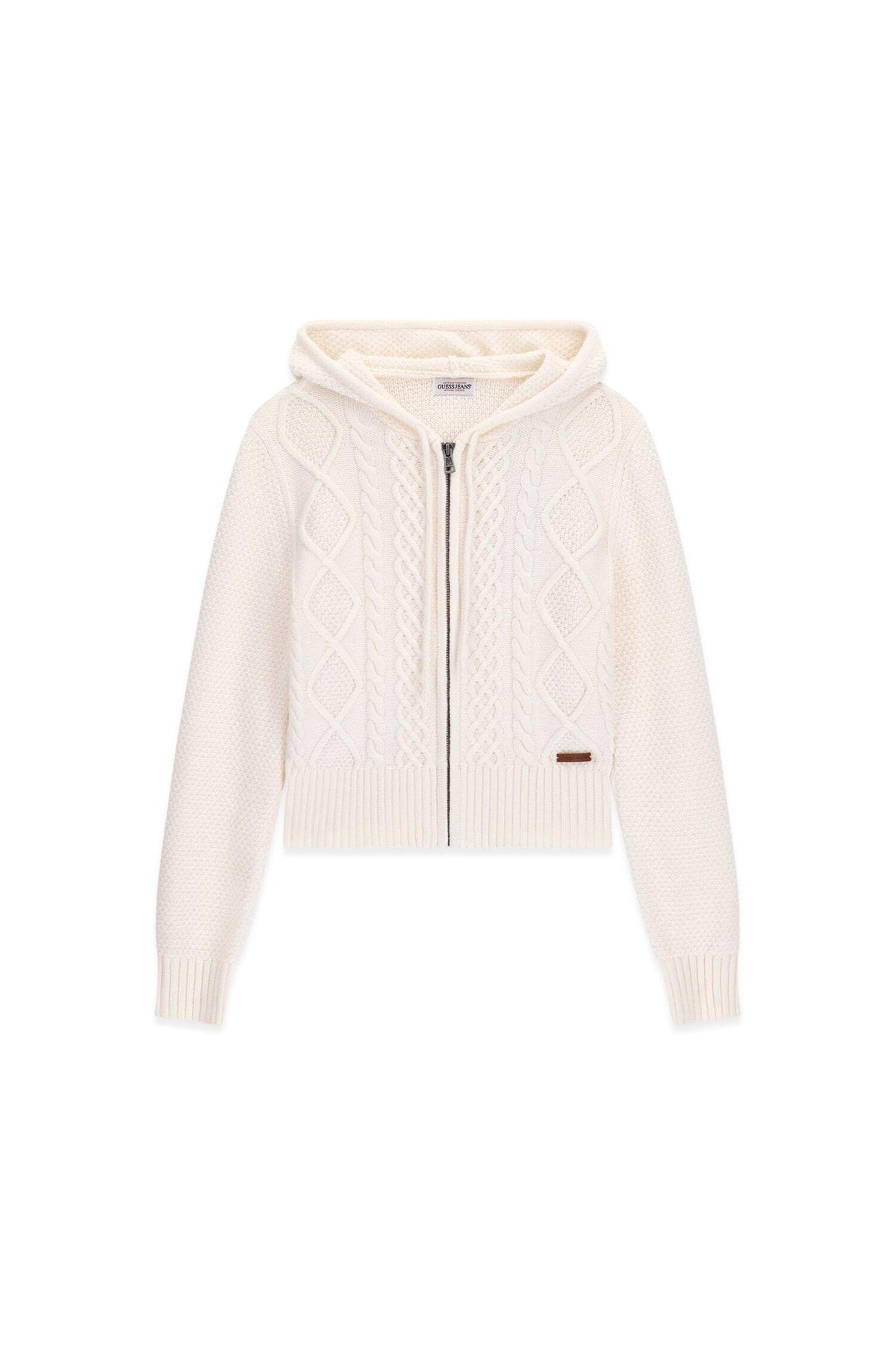 GJ LS CABLE HOODIE ZIPPED SWTR