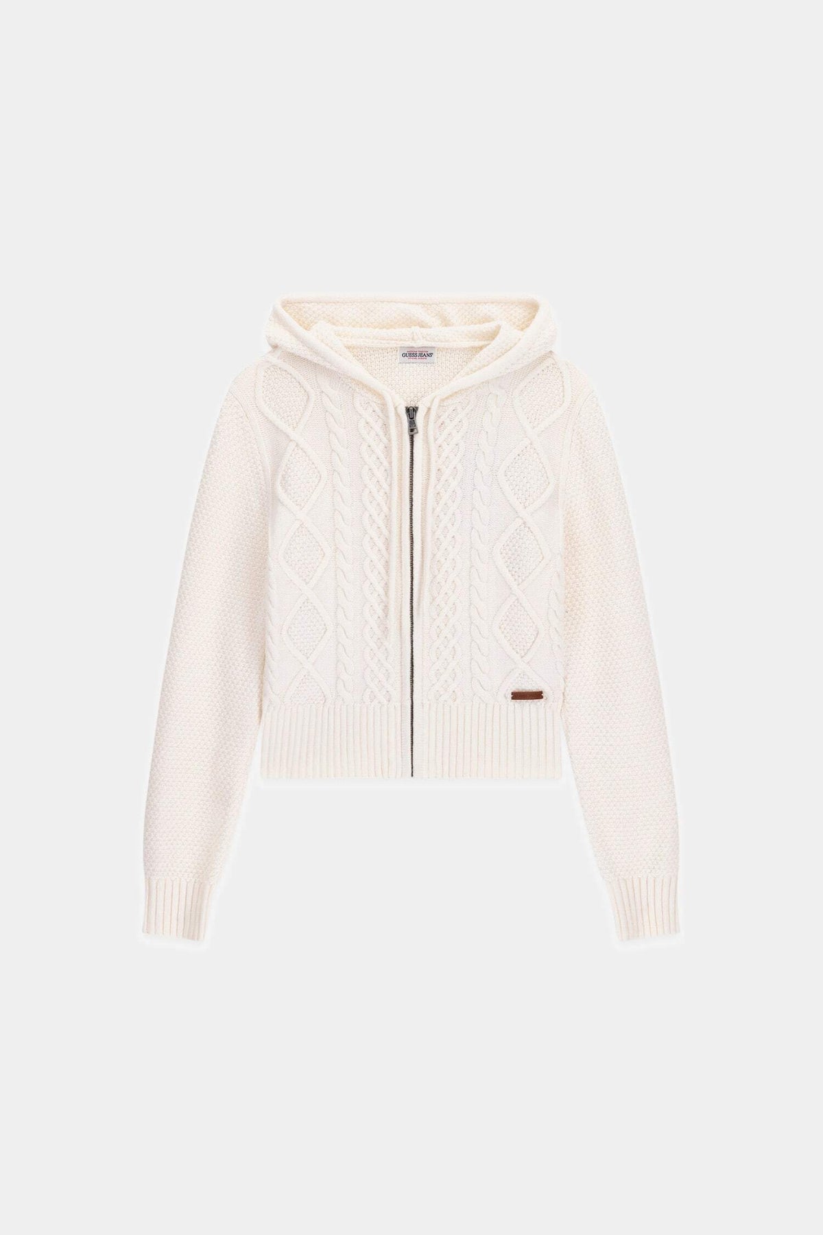 GJ LS CABLE HOODIE ZIPPED SWTR