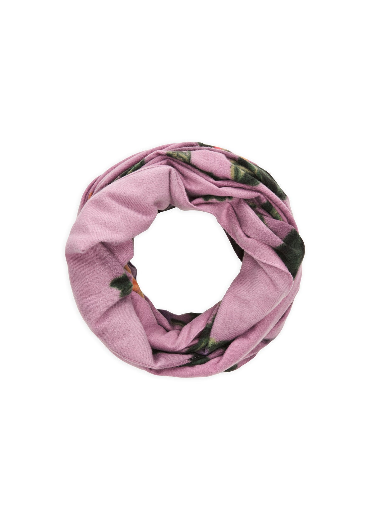 Winterlicher Loop mit Blumen-Muster