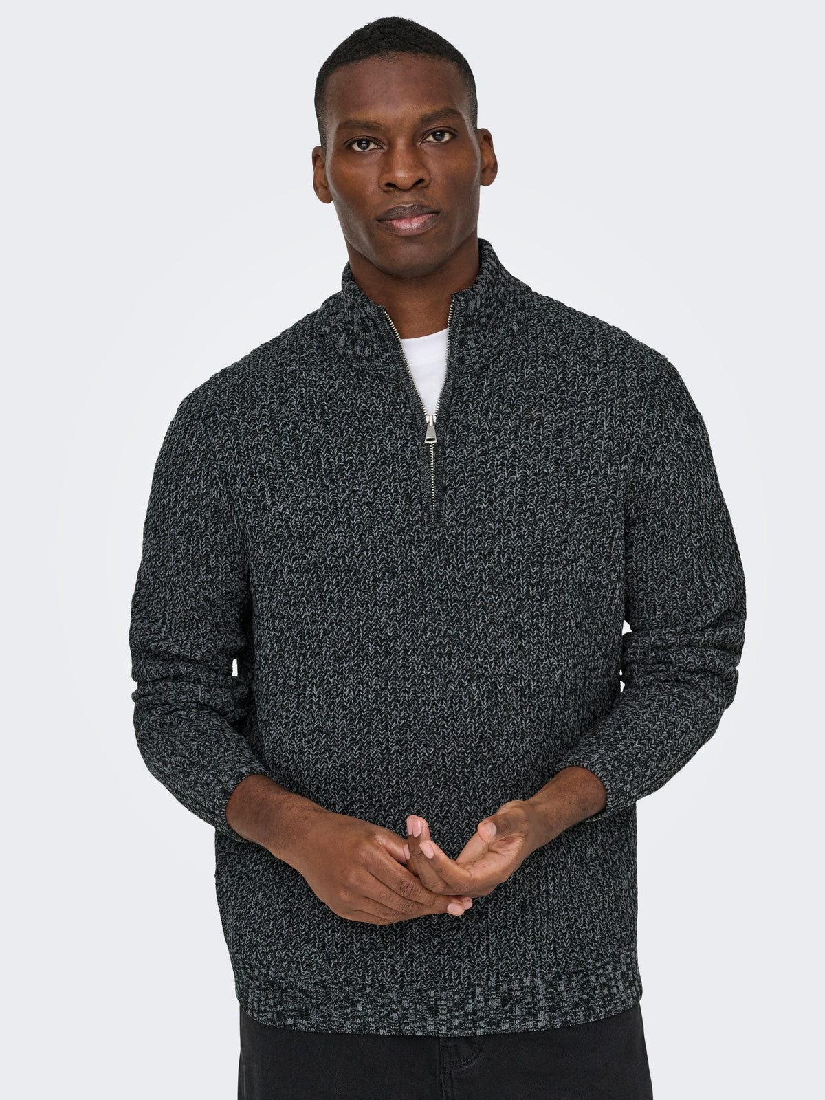 ONSJOIN REG LS HIGH NECK KNIT CAMP