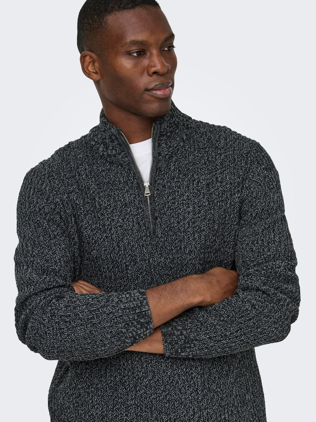 ONSJOIN REG LS HIGH NECK KNIT CAMP
