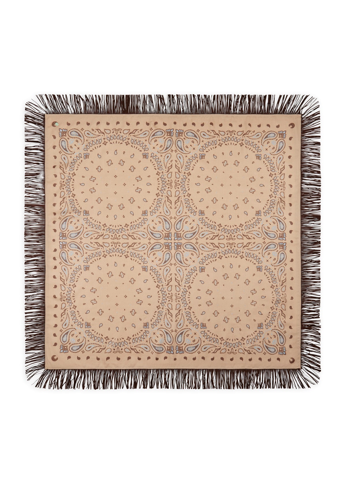 Kaschmirweiches  Bandana mit Paisleymuster und Fransen