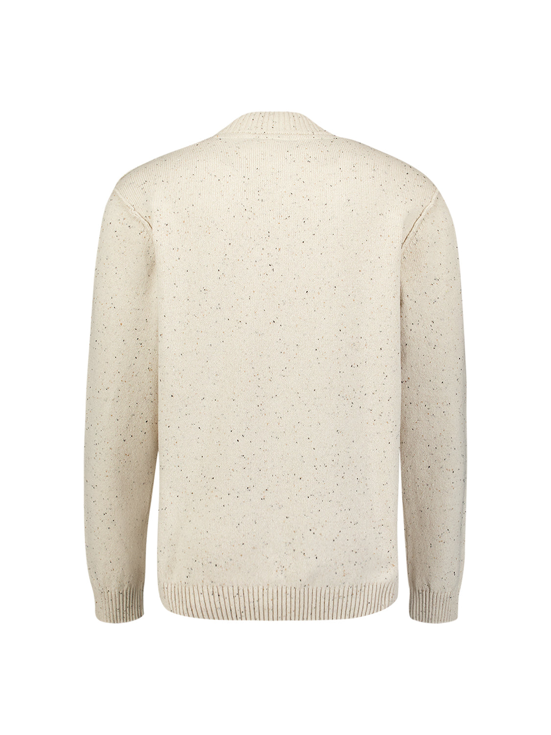 Pullover Turtle Neck Melange Neps With Wool