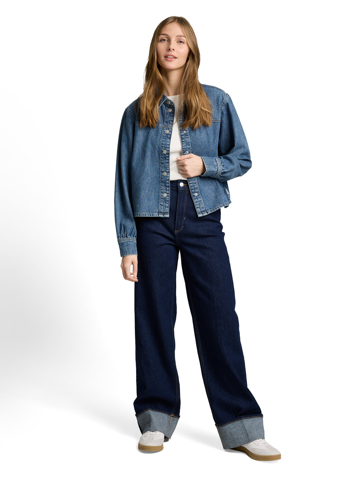 Boxy Fit Jeanshemd