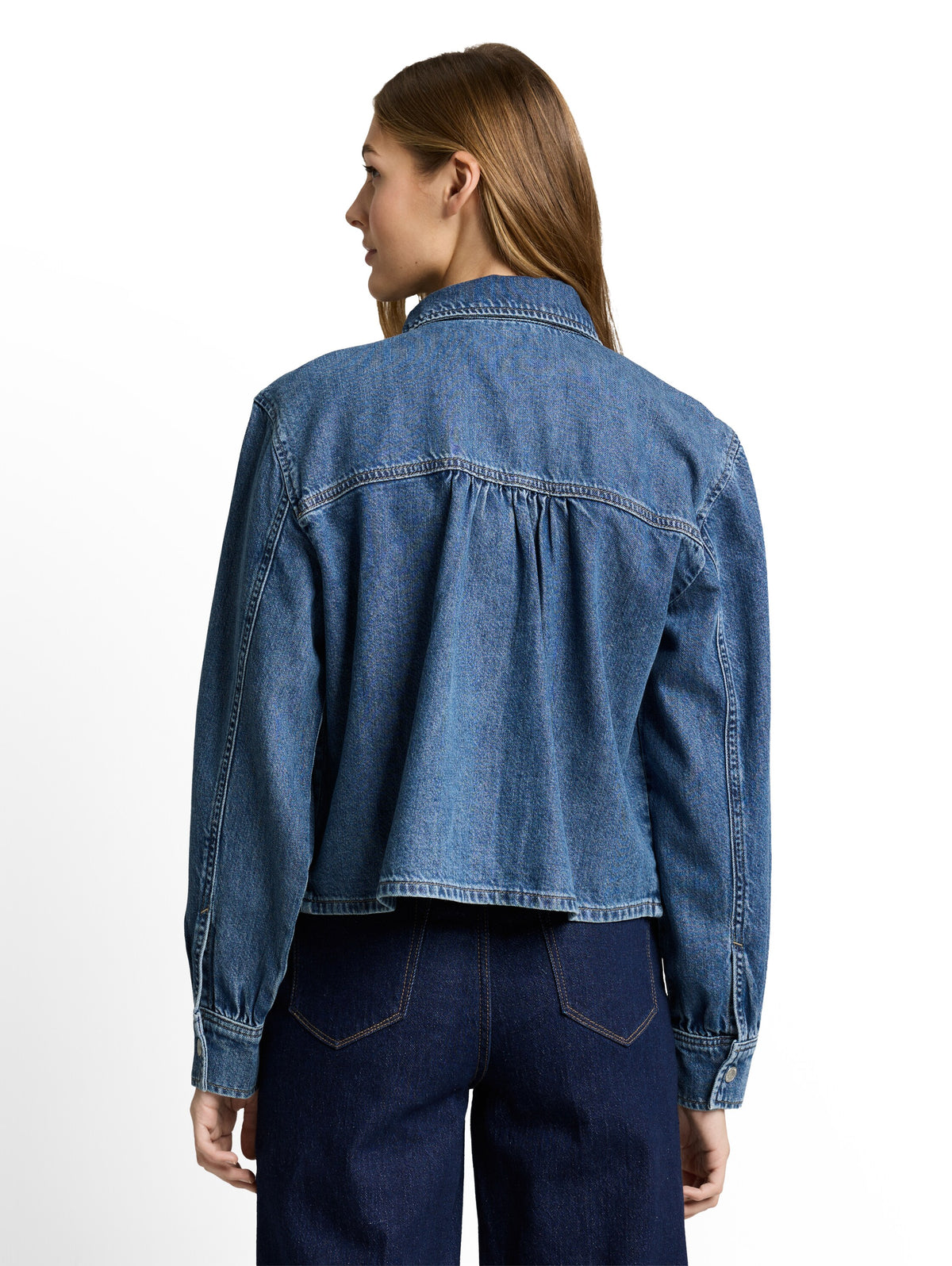 Boxy Fit Jeanshemd