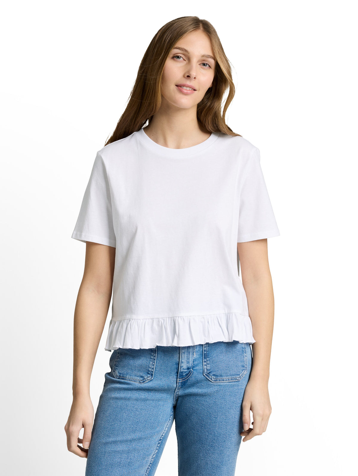 T-Shirt mit Volants