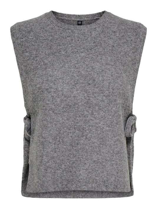 ONLBEATE O-NECK BOW VEST KNT