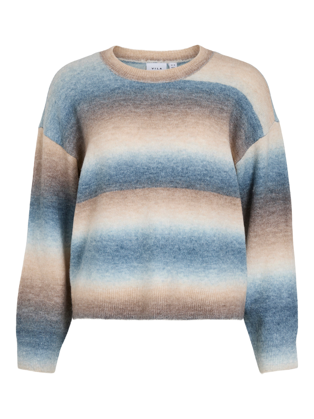 VIGINIIA O-NECK L/S KNIT TOP
