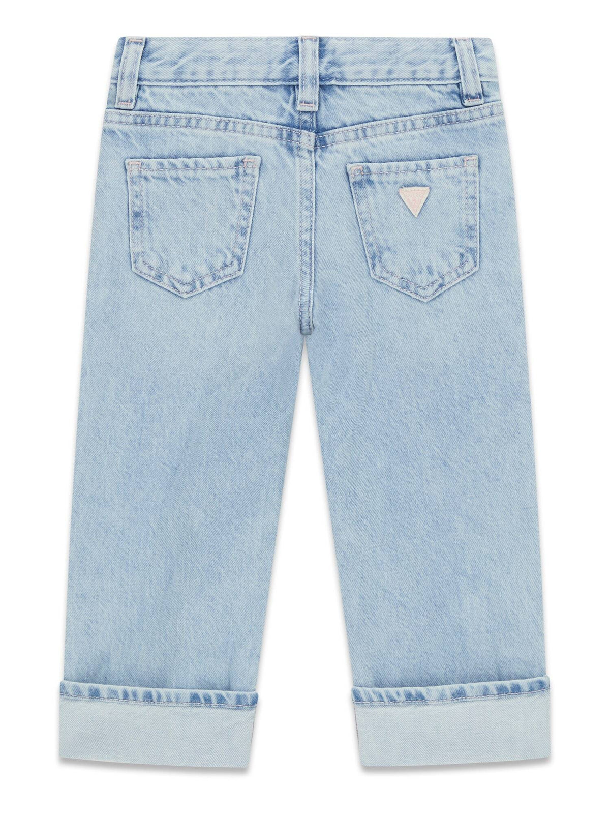 PALAZZO RGD DNM PANTS W/EMBROI