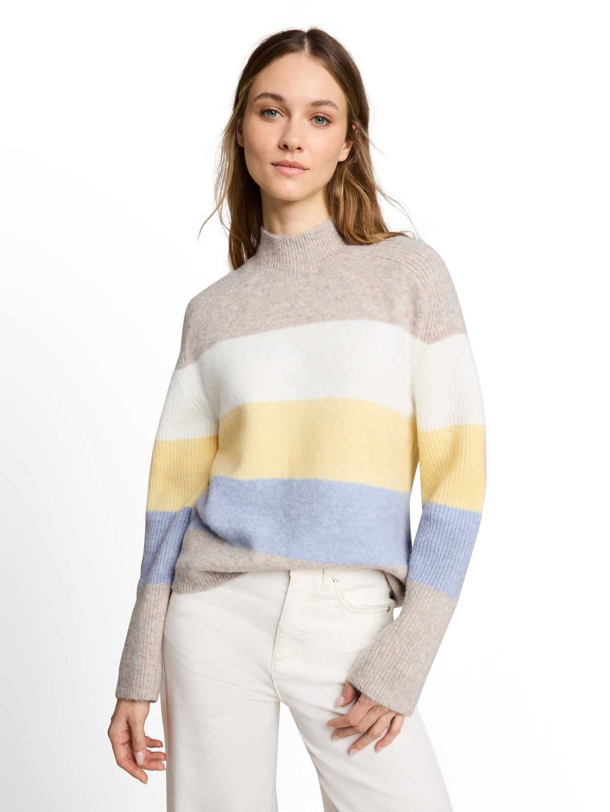 Strickpullover mit Wollanteil