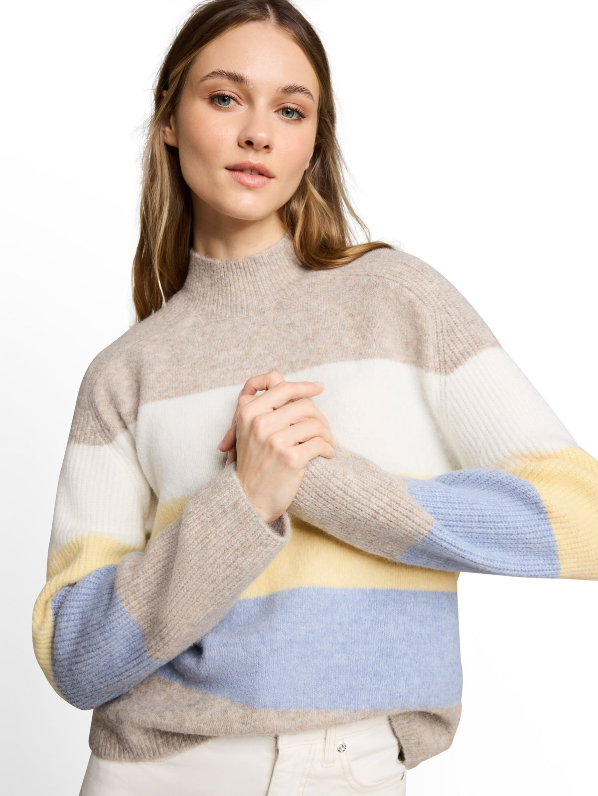 Strickpullover mit Wollanteil