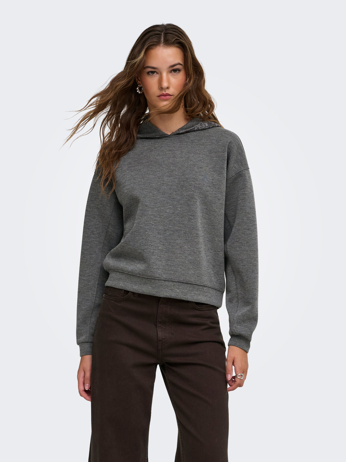 ONLFLAME L/S O-NECK HOOD LACE SWT