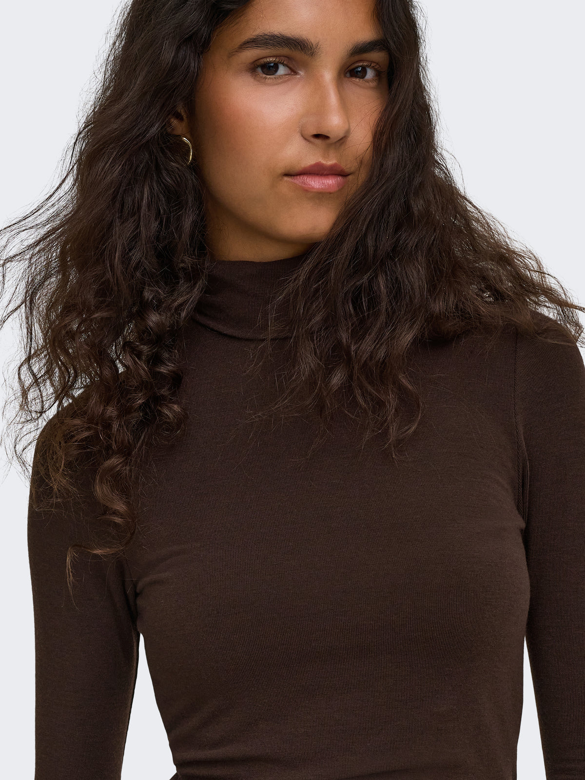 ONLGLAMOUR L/S ROLL-NECK TOP JRS NOOS