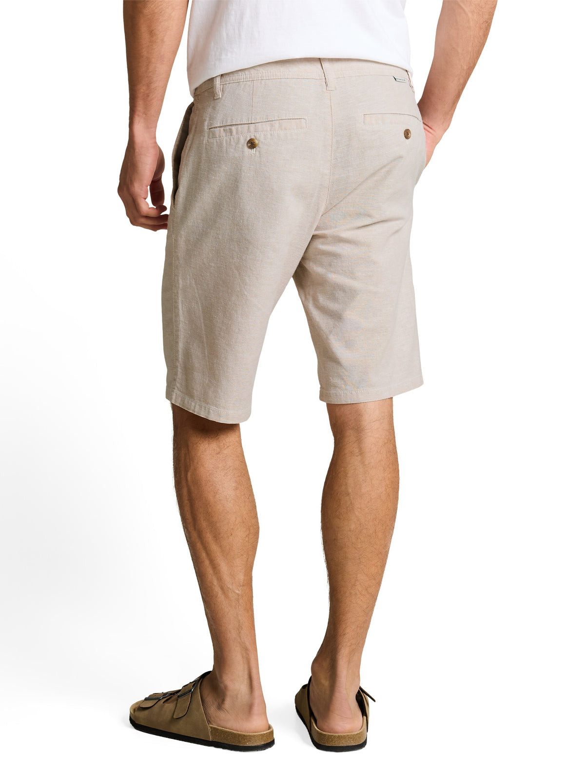 TTREGULAR Chino Shorts mit Leinenanteil