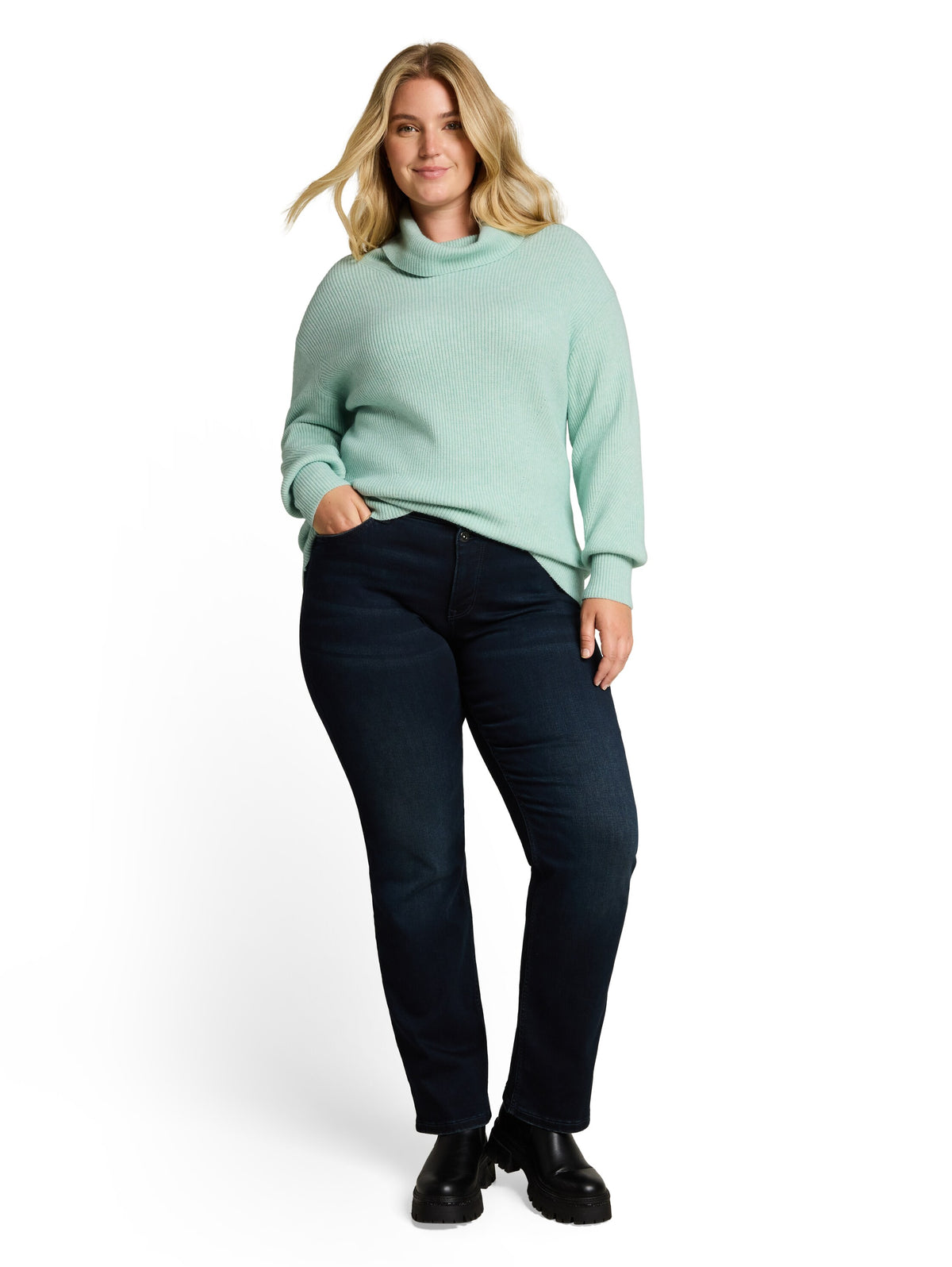 Plus Size - Oversize Rollkragenpullover