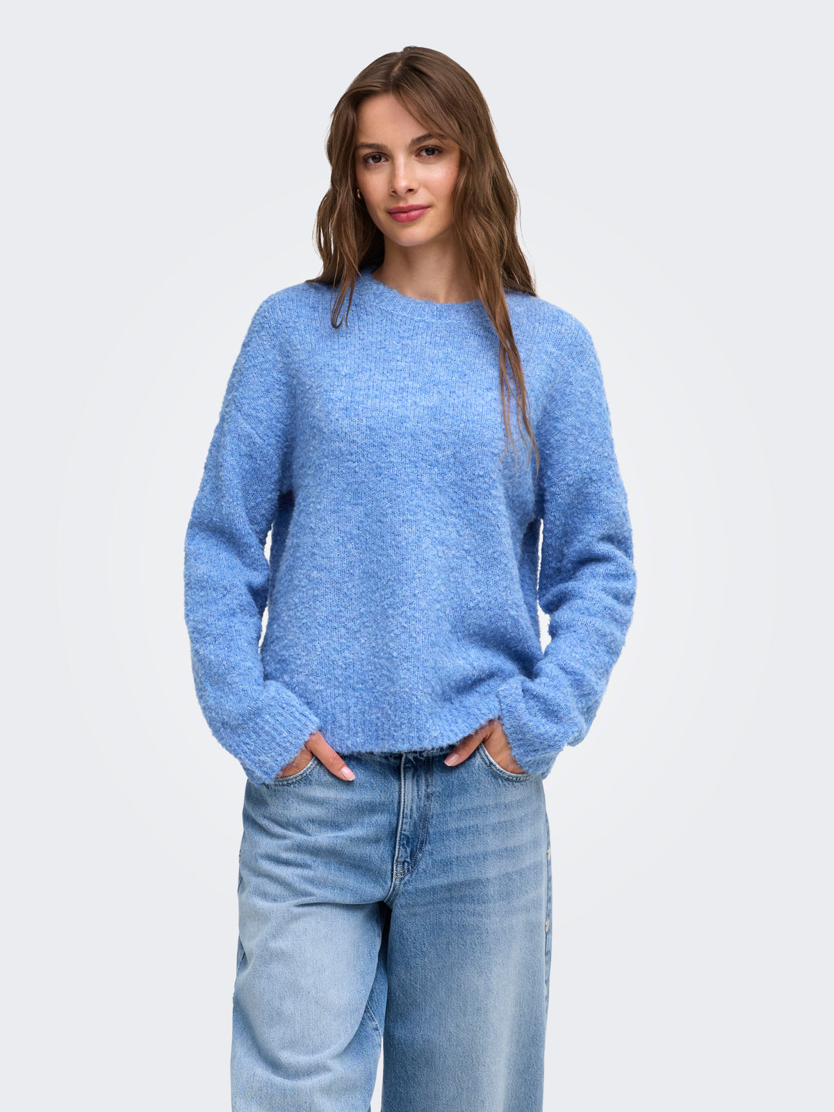 ONLBOUBLE LS O-NECK KNT