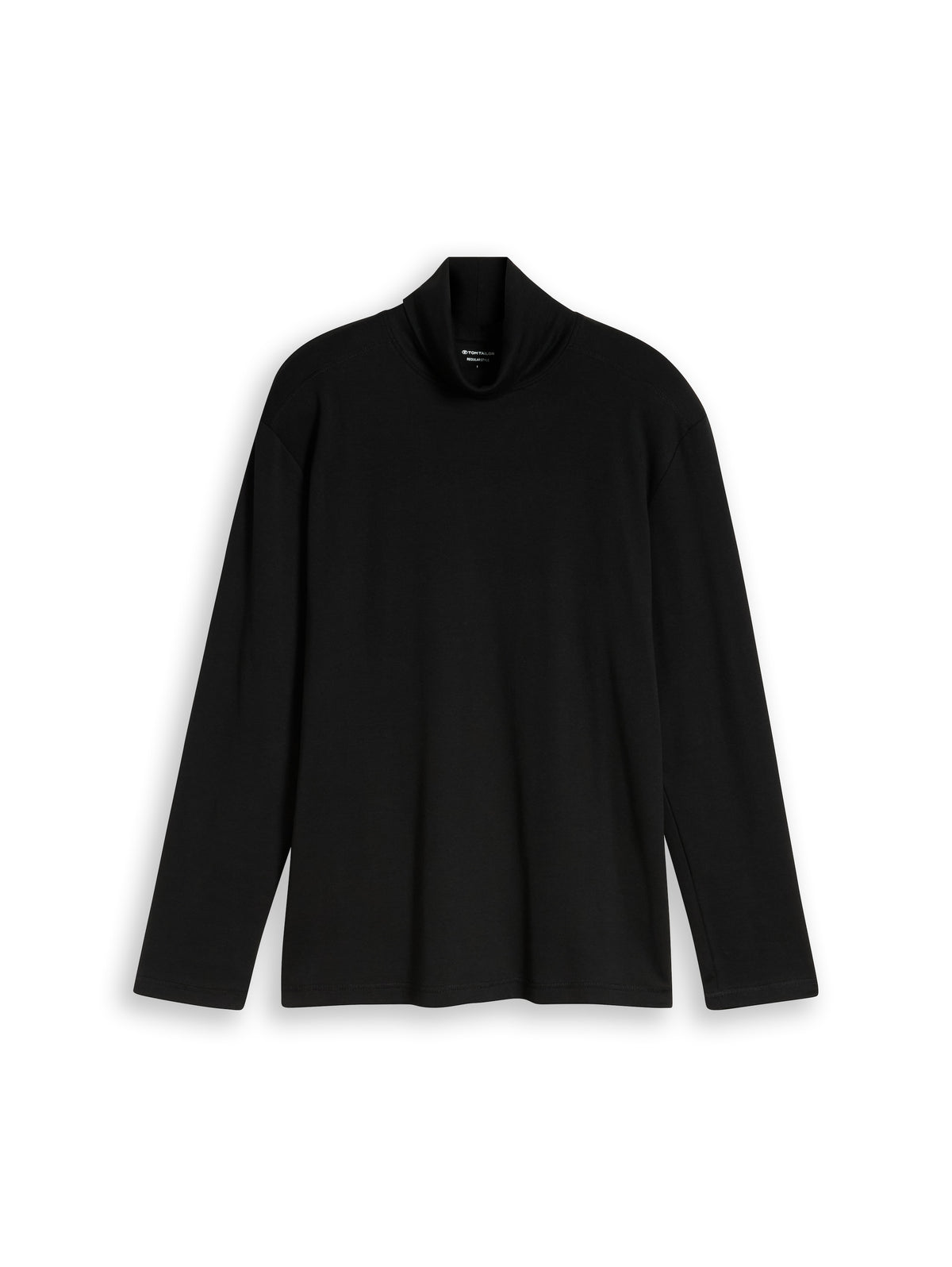 Rollkragenshirt mit Logo-Print