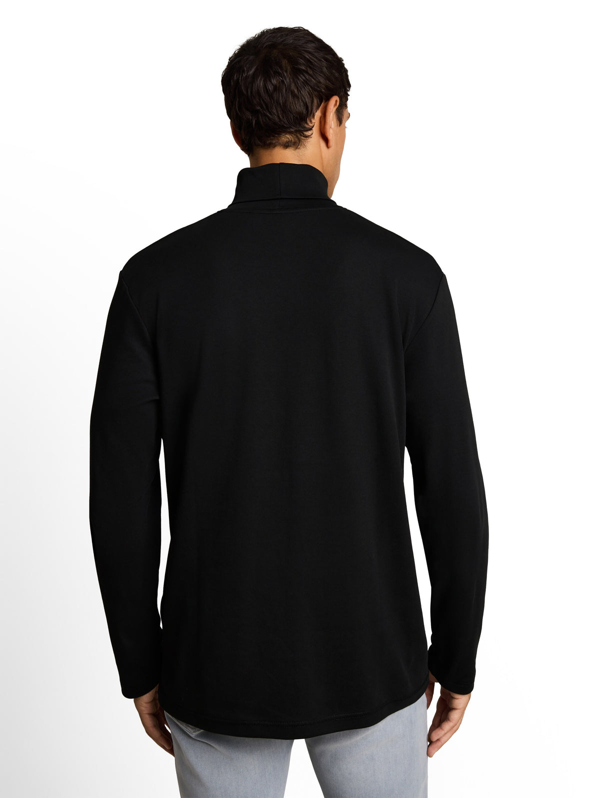 Rollkragenshirt mit Logo-Print