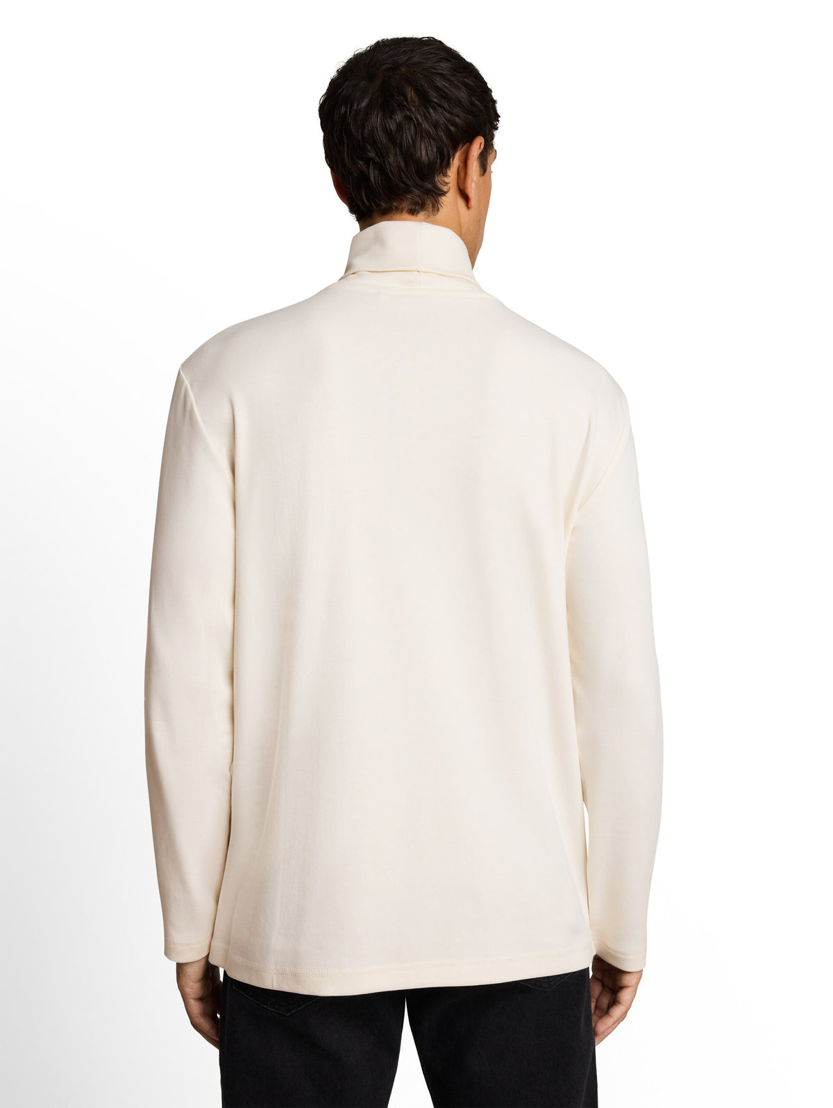 Rollkragenshirt mit Logo-Print