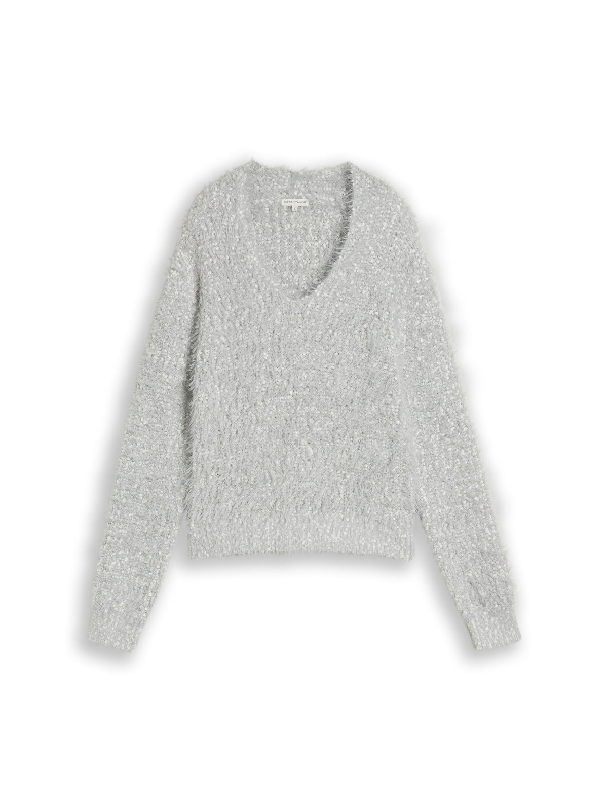 Loose Fit Strickpullover mit V-Ausschnitt