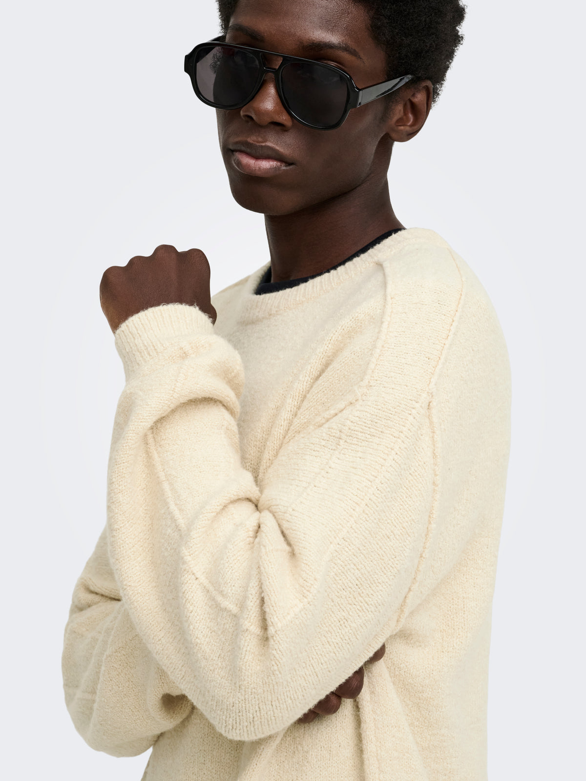 ONSJAMES CUTLINE RLX CREW KNIT