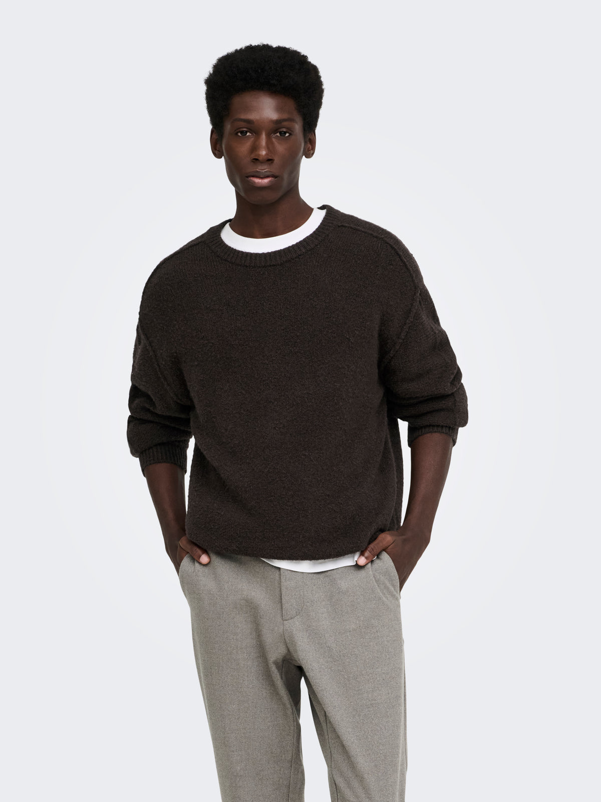 ONSJAMES CUTLINE RLX CREW KNIT