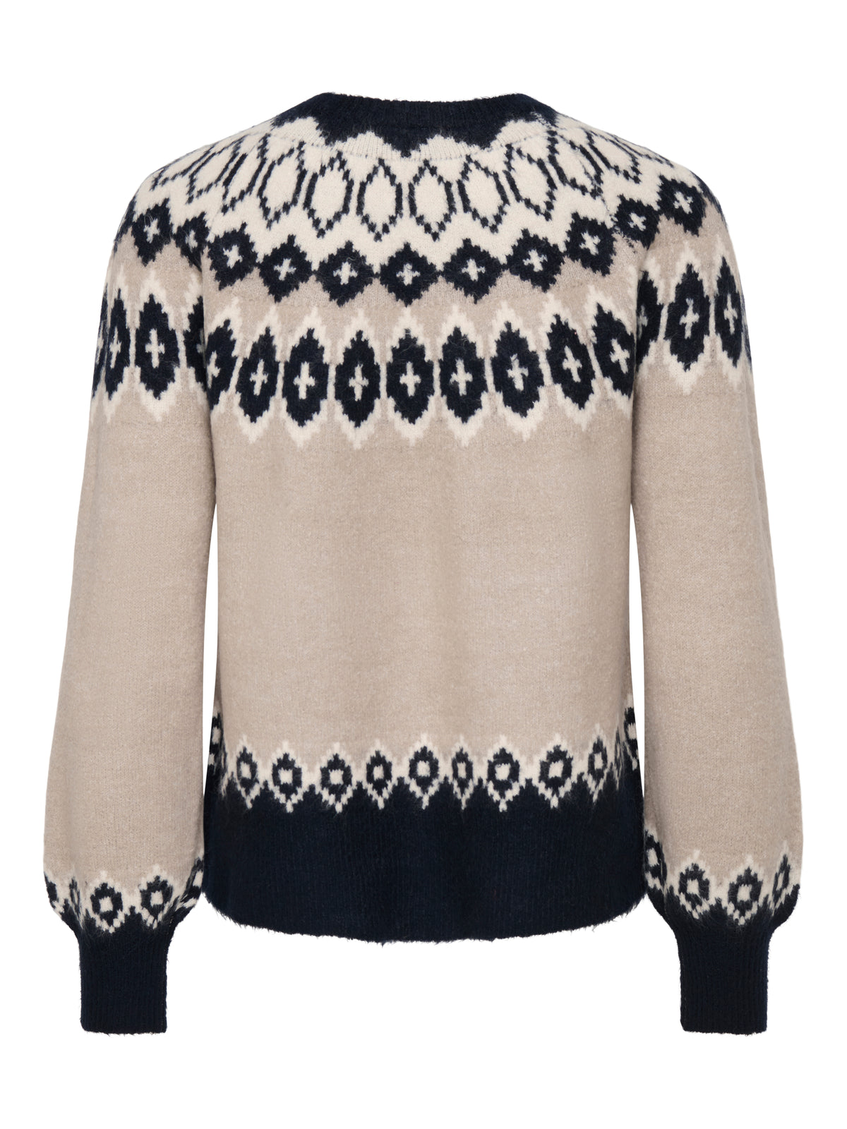 ONLRUSTY LS FAIR ISLE O-NECK BF KNT
