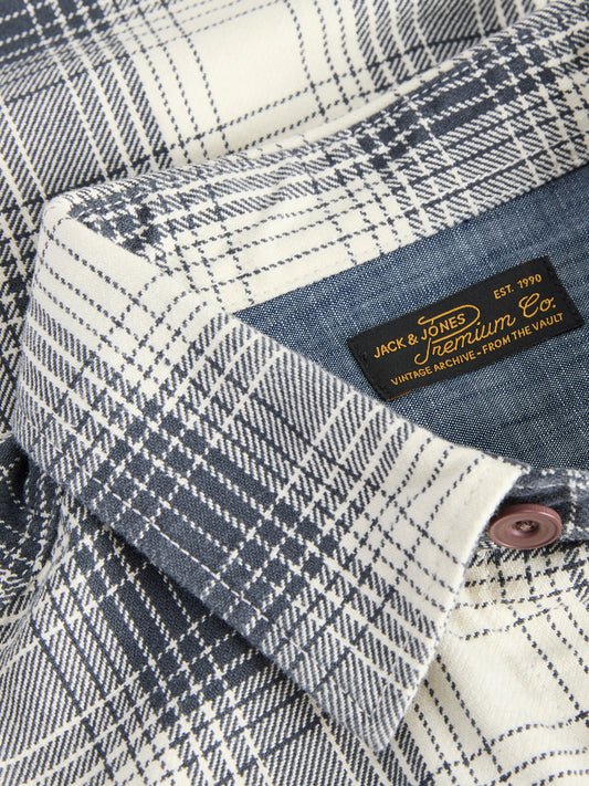 JPRBLUIVY CHECK L/S OVERSHIRT SN