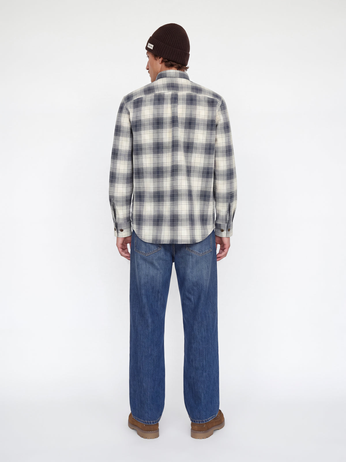 JPRBLUIVY CHECK L/S OVERSHIRT SN