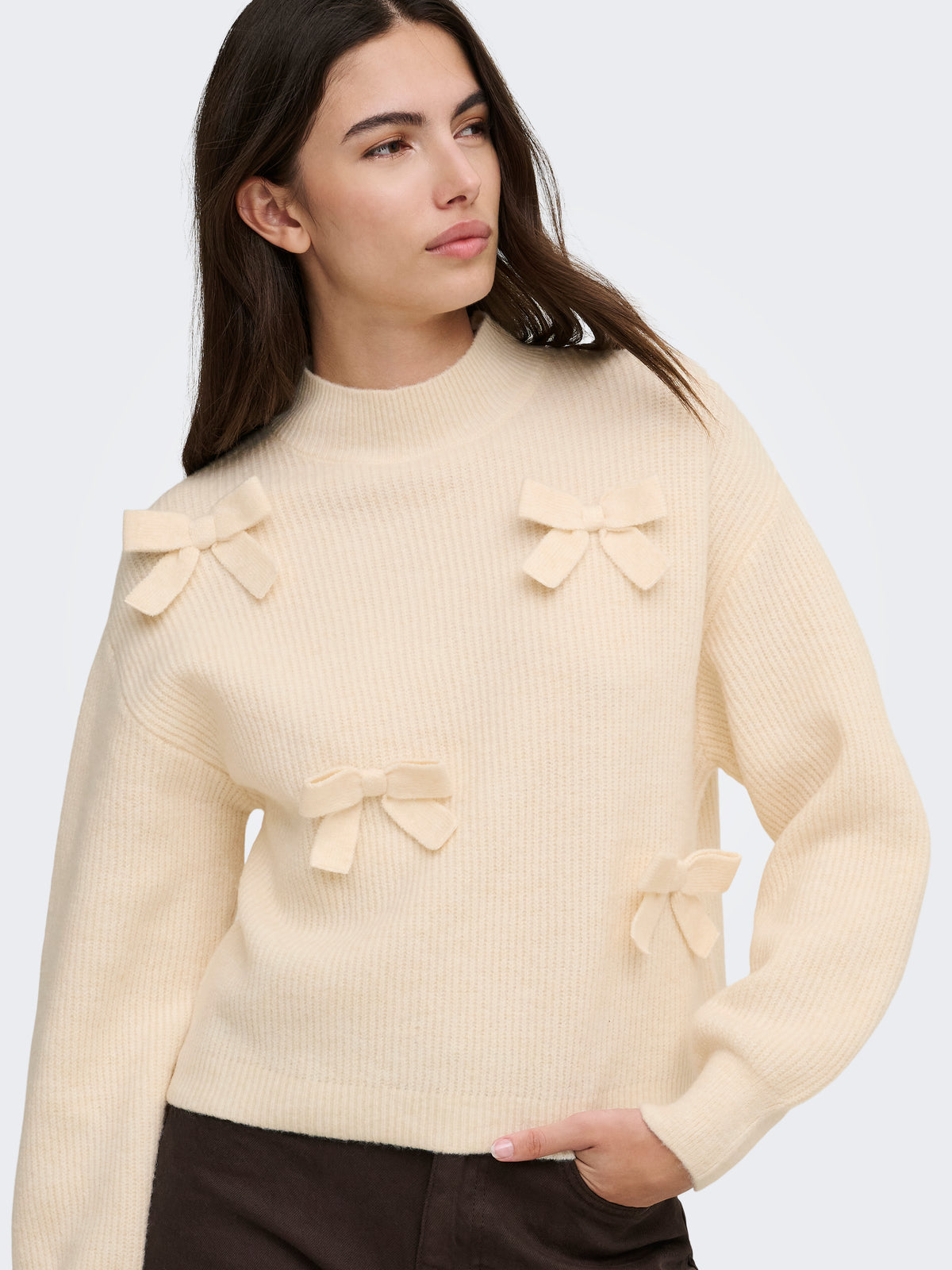 ONLLISA LS BOW PULLOVER KNT NOOS