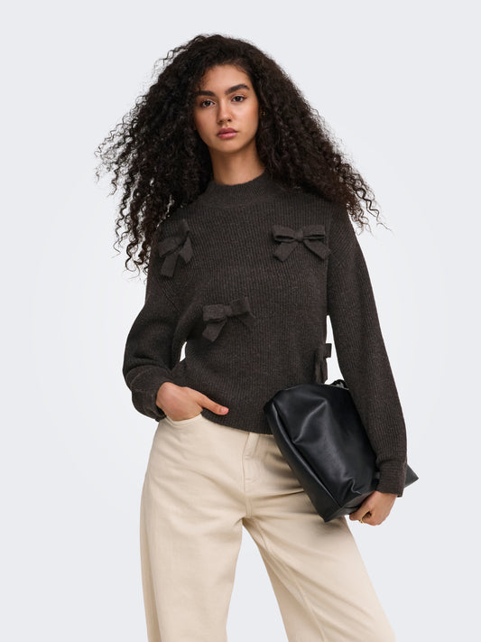 ONLLISA LS BOW PULLOVER KNT NOOS