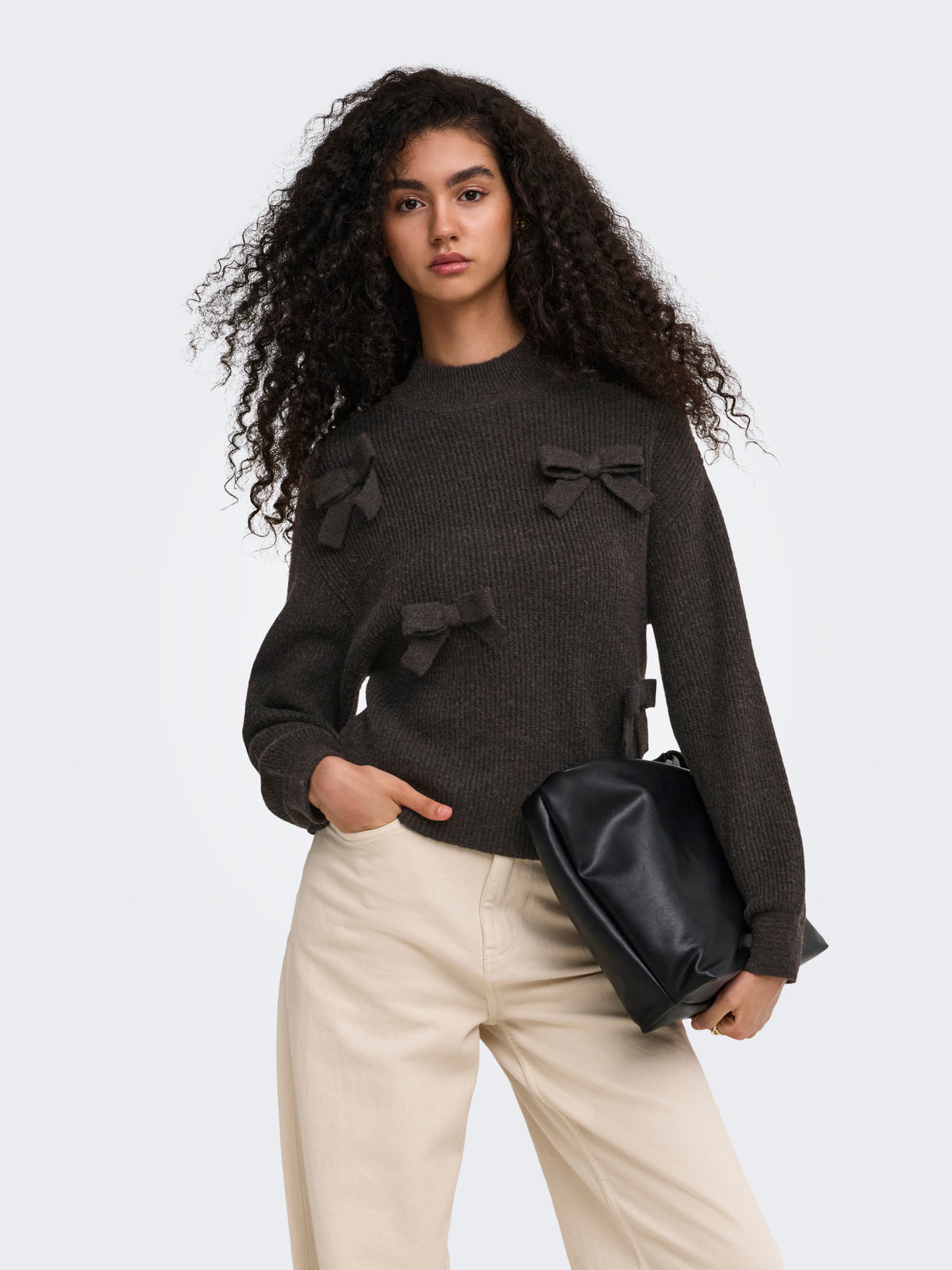 ONLLISA LS BOW PULLOVER KNT NOOS