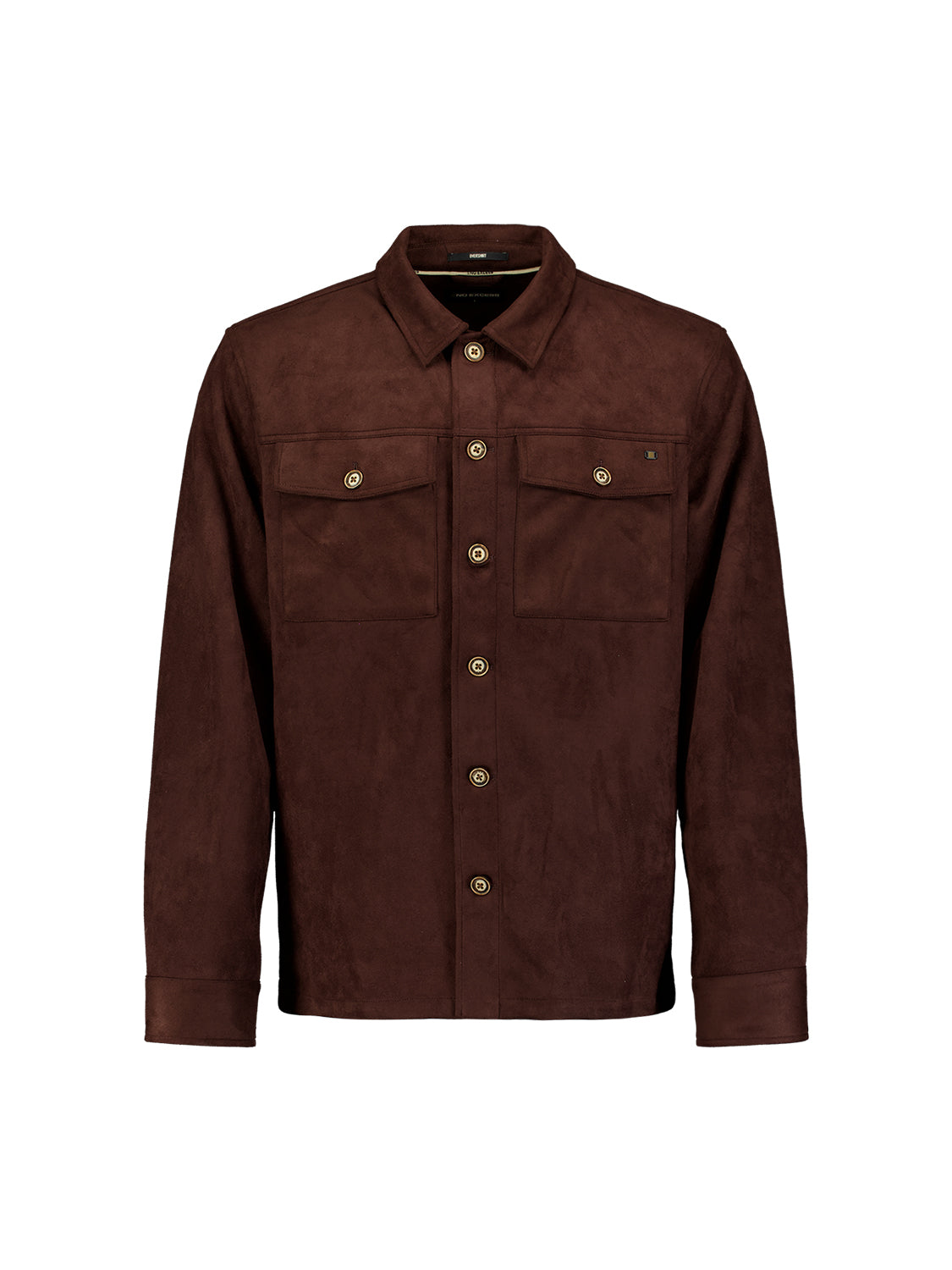 Overshirt Full Button Suede